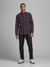 Jack&Jones Pánska košeľa JJEGINGHAM Slim Fit 12181602 Port Royale (Veľkosť XXL)