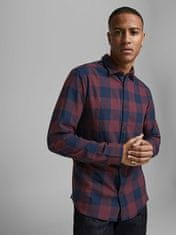 Jack&Jones Pánska košeľa JJEGINGHAM Slim Fit 12181602 Port Royale (Veľkosť XXL)