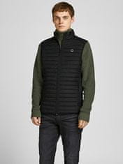 Jack&Jones Pánska vesta JJEMULTI 12200684 Black (Veľkosť M)