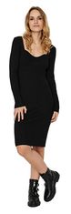 Vero Moda Dámske šaty VMWILLOW Slim Fit 10250951 Black (Veľkosť L)