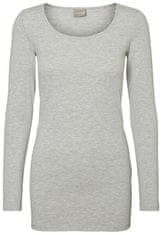 Vero Moda Dámske tričko VMMAXI Regular Fit 10152908 Light Grey Melange (Veľkosť XS)