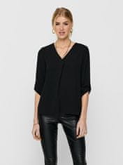 Jacqueline de Yong Dámska blúzka JDYDIVYA Loose Fit 15226911 Black (Veľkosť 34)