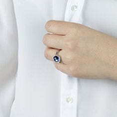 Morellato Oceľový prsteň s modrým kryštálom Essenza SAGX15 (Obvod 54 mm)