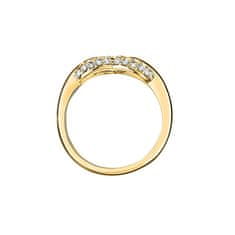 Morellato Romantický pozlátený prsteň z ocele Bagliori SAVO280 (Obvod 54 mm)
