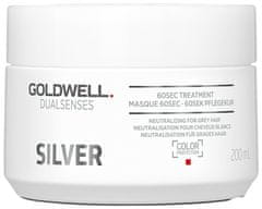 GOLDWELL Maska pre blond a šedivé vlasy Silver (60sec Treatment) (Objem 200 ml)