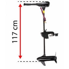 Powermat Elektrický závesný lodný motor 750W POWERMAT