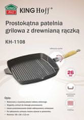 KINGHoff KINGHOFF KH-1108 26 cm liatinová grilovacia panvica