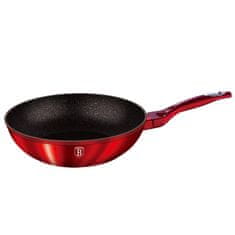 Berlingerhaus GRANITE WOK 28cm BERLINGER HAUS LINE BH-1267 BURGUNDY