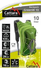 Cattara Batoh 10l + 2l pitný vak GreenW