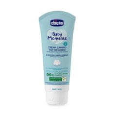 Chicco Krém na detský zadoček Baby Moments bez parfému na každý deň 100ml, 0m+