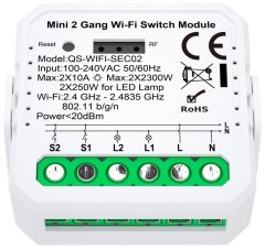 Immax NEO LITE SMART kontroler V7, 2-tlačítkový Wi-Fi, TUYA