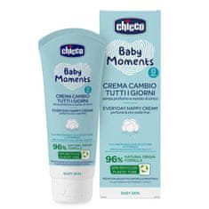 Chicco Krém na detský zadoček Baby Moments bez parfému na každý deň 100ml, 0m+