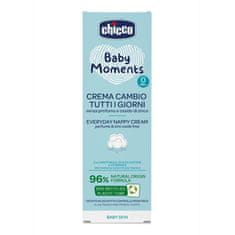 Chicco Krém na detský zadoček Baby Moments bez parfému na každý deň 100ml, 0m+