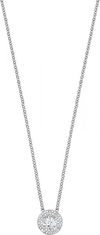 Morellato Strieborný náhrdelník s trblietavým príveskom Tesoro AIW64 (retiazka, prívesok)