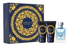 Versace Pour Homme - EDT 50 ml + sprchový gel 50 ml + balzám po holení 50 ml