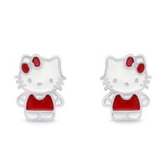 Brilio Silver Roztomilé strieborné náušnice Hello Kitty EA712W