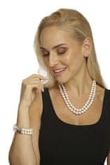 JwL Luxury Pearls Zvýhodnená perlová súprava šperkov JL0598 a JL0656 (náramok, náhrdelník)