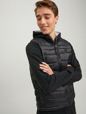 Jack&Jones Pánska vesta JJEHERO 12211790 Black (Veľkosť L)