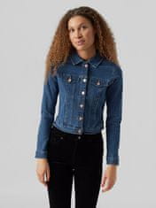 Vero Moda Dámska džínsová bunda VMLUNA 10279492 Medium Blue Denim (Veľkosť XS)