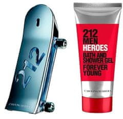 Carolina Herrera 212 Heroes - EDT 90 ml + sprchový gel 100 ml