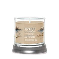 Yankee Candle Aromatická sviečka Signature tumbler malý Amber & Sandalwood 122 g