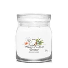 Yankee Candle Aromatická sviečka Signature sklo strednej Coconut Beach 368 g