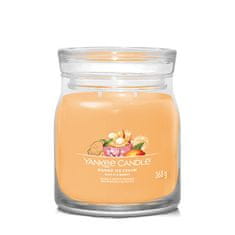 Yankee Candle Aromatická sviečka Signature sklo stredná Mango Ice Cream 368 g