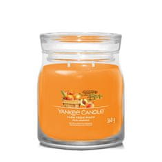 Yankee Candle Aromatická sviečka Signature sklo stredná Farm Fresh Peach 368 g