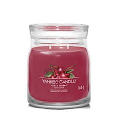 Yankee Candle Aromatická sviečka Signature sklo stredná Black Cherry 368 g