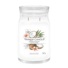 Yankee Candle Aromatická sviečka Signature sklo veľké Coconut Beach 567 g