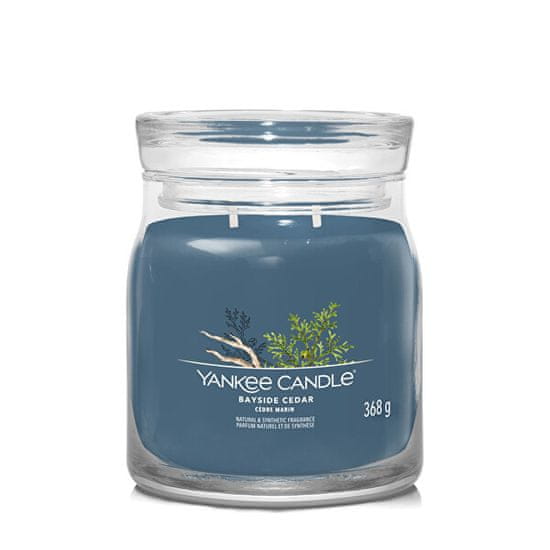 Yankee Candle Aromatická sviečka Signature sklo stredná Bayside Cedar 368 g