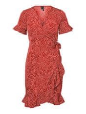 Vero Moda Dámske šaty VMHENNA Regular Fit 10286402 Goji Berry (Veľkosť M)