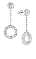 Guess Štýlové visiace náušnice Circle Lights JUBE03161JWRHT/U