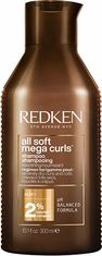 Redken Šampón pre suché kučeravé a vlnité vlasy All Soft Mega Curl s (Shampoo) (Objem 300 ml)