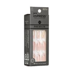 KISS Samolepiace nechty imPRESS Premium - All My Love 30 ks