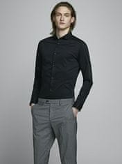 Jack&Jones Pánska košeľa JJPRPARMA Slim Fit 12097662 Black (Veľkosť XXL)