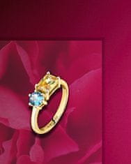 Morellato Pôvabný pozlátený prsteň s kubickými zirkónmi Colori SAVY09 (Obvod 56 mm)