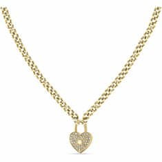 Morellato Romantický pozlátený náhrdelník s kryštálmi Abbraccio SABG25