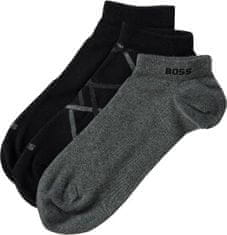 Hugo Boss 3 PACK - pánske ponožky BOSS 50495977-001 (Veľkosť 39-42)