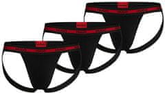 Hugo Boss 3 PACK - pánske slipy HUGO JOCK STRAP 50496724-002 (Veľkosť XL)