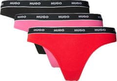 Hugo Boss 3 PACK - dámske tangá HUGO 50480150-980 (Veľkosť XL)