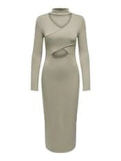 ONLY Dámske šaty ONLINA Stan dard Fit 15302675 Silver Sage (Veľkosť XS)