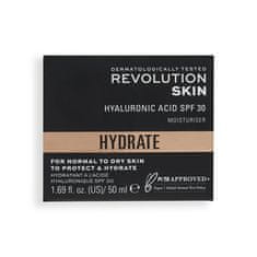 Revolution Skincare Hydratačný krém na tvár SPF 30 Hyaluronic Acid Moisturiser 50 ml