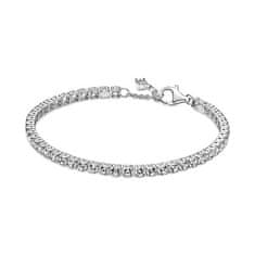 Pandora Pôvabný strieborný náramok so zirkónmi Timeless 591469C01 (Dĺžka 20 cm)