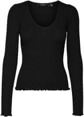 Vero Moda Dámsky sveter VMEVIE 10291652 Black (Veľkosť S)