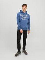 Jack&Jones Pánska mikina JJELOGO Regular Fit 12238250 Ensign Blue (Veľkosť M)