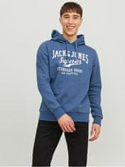 Jack&Jones Pánska mikina JJELOGO Regular Fit 12238250 Ensign Blue (Veľkosť M)