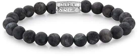 Rebel & Rose Obrúbený náramok Matt Grey Seduction RR-80025-S