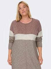 Only Carmakoma Dámske šaty CARLAURA Regular Fit 15183362 Rose Brown (Veľkosť 5XL/6XL)