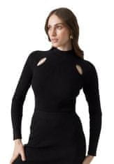 Vero Moda Dámsky sveter VMKARIS 10290675 Black (Veľkosť S)